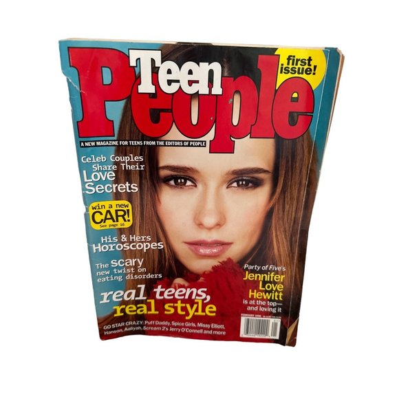 1998 Vintage Teen People Magazine First Issue Jennifer Love Hewitt Cover Februar - Picture 1 of 2